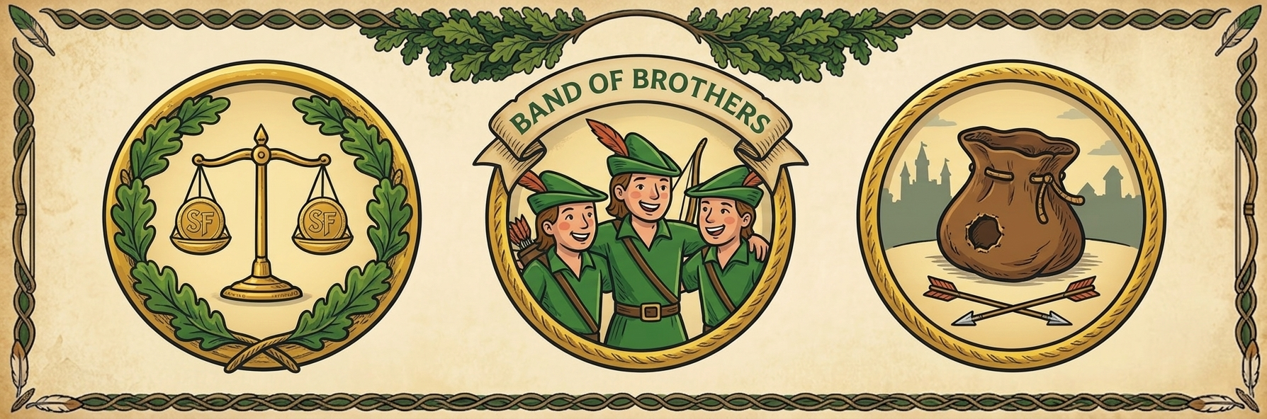 Fair scales, band of brothers, the common purse